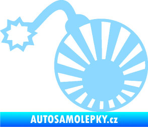 Samolepka Bomba 006 JDM levá světle modrá