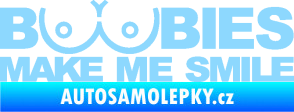 Samolepka Boobies 002  světle modrá