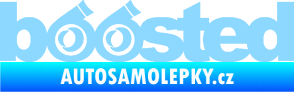 Samolepka Boosted turbo světle modrá