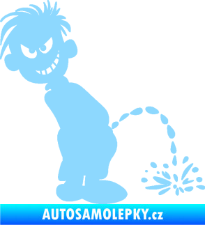 Samolepka Boy čůrá 007 pravá světle modrá
