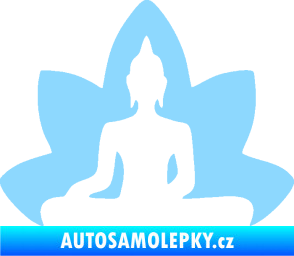 Samolepka Budha 003 levá  světle modrá