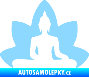 Samolepka Budha 003 pravá  světle modrá