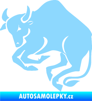 Samolepka Býk zvěrokruh 005 levá světle modrá