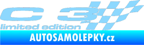 Samolepka C3 limited edition pravá světle modrá