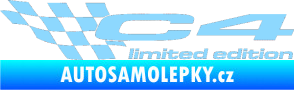 Samolepka C4 limited edition levá světle modrá