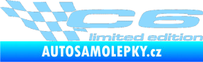 Samolepka C6 limited edition levá světle modrá