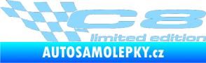 Samolepka C8 limited edition levá světle modrá