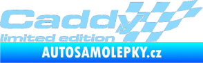Samolepka Caddy limited edition pravá světle modrá