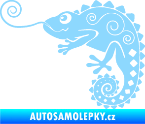 Samolepka Chameleon 004 levá světle modrá