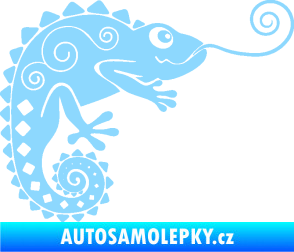 Samolepka Chameleon 004 pravá světle modrá
