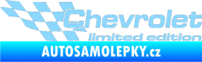 Samolepka Chevrolet limited edition levá světle modrá