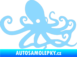 Samolepka Chobotnice 001 pravá světle modrá