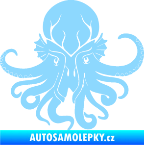 Samolepka Chobotnice 002 pravá světle modrá