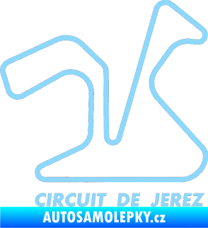 Samolepka Okruh Circuito de Jerez světle modrá