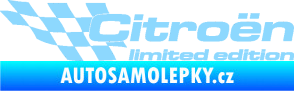 Samolepka Citroen limited edition levá světle modrá