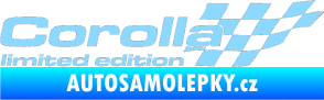 Samolepka Corolla limited edition pravá světle modrá