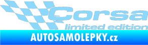 Samolepka Corsa limited edition levá světle modrá