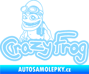Samolepka Crazy frog 002 žabák světle modrá