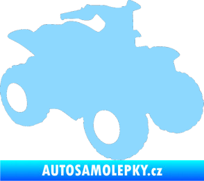 Samolepka Čtyřkolka 001 pravá světle modrá
