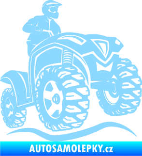 Samolepka Čtyřkolka 005 pravá světle modrá