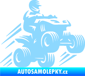 Samolepka Čtyřkolka 006 pravá světle modrá