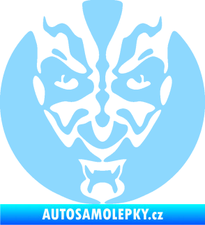 Samolepka Ďábel 001 světle modrá