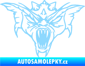Samolepka Ďábel 003 pravá světle modrá