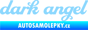 Samolepka Dark angel nápis světle modrá