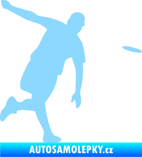 Samolepka Discgolf 001 pravá světle modrá