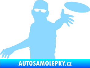 Samolepka Discgolf 002 pravá světle modrá