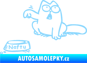Samolepka Dolej naftu - levá světle modrá