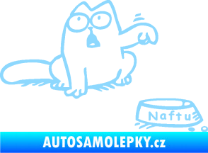 Samolepka Dolej naftu - pravá světle modrá