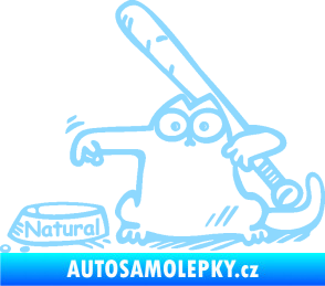 Samolepka Dolej natural levá světle modrá