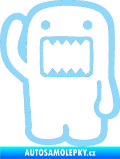 Samolepka Domo 001 levá hello světle modrá