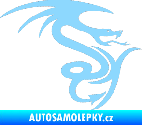Samolepka Dragon 006 pravá světle modrá