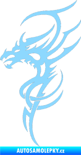 Samolepka Dragon 017 levá světle modrá