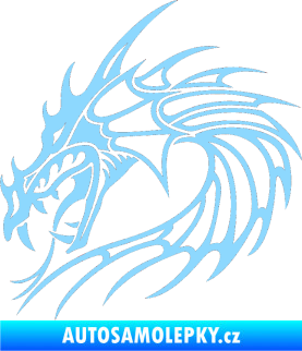 Samolepka Dragon 030 levá světle modrá