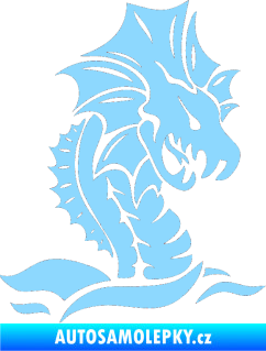 Samolepka Dragon 040 pravá světle modrá