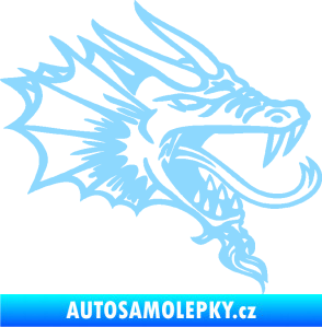 Samolepka Dragon 046 pravá světle modrá