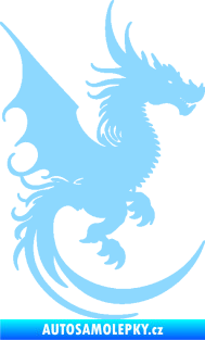 Samolepka Dragon 052 pravá světle modrá