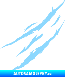 Samolepka Drápanec 002 levá světle modrá