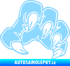 Samolepka Drápy 001 pravá světle modrá