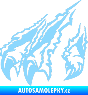 Samolepka Drápy levá světle modrá