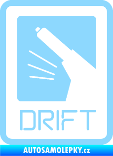 Samolepka Drift 004 světle modrá
