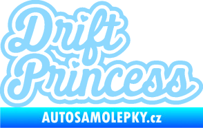 Samolepka Drift princess nápis světle modrá