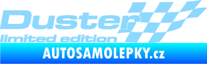Samolepka Duster limited edition pravá světle modrá
