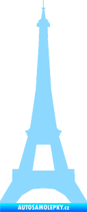 Samolepka Eifelova věž 001 světle modrá