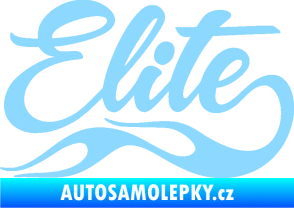 Samolepka Elite nápis světle modrá