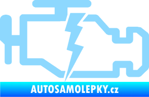 Samolepka Engine fail 002 motor světle modrá