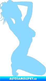 Samolepka Erotická žena 012 pravá světle modrá